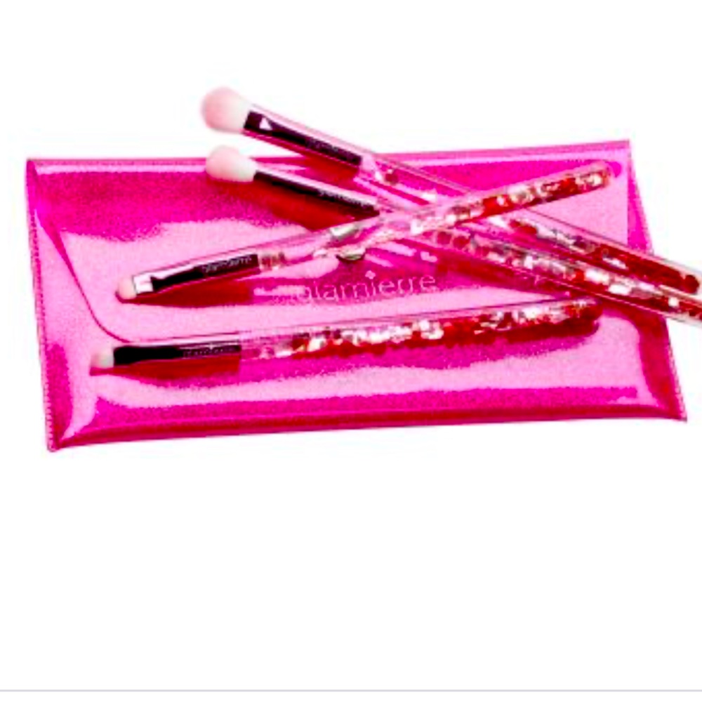 Glamierre Pink Luxe Glitter Eye Brush Collection